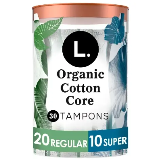 L . Organic Cotton Full Size Multipack Tampons - Regular/Super - 30ct image {13}