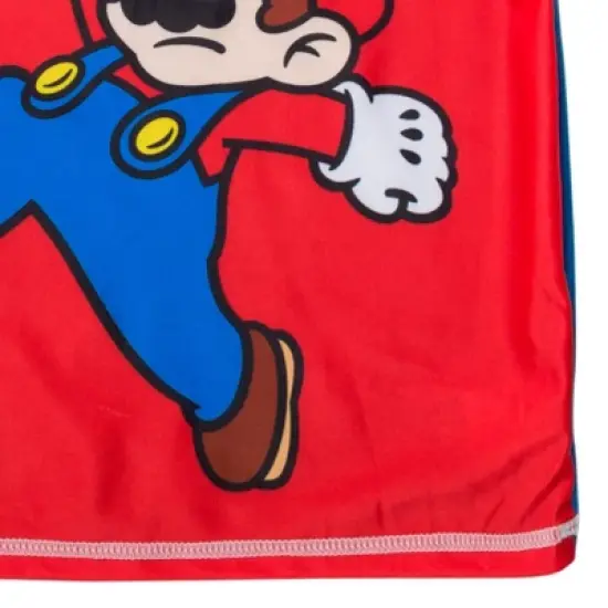 SUPER MARIO Nintendo Mario Rash Guard Swim Shirt Toddler image {5}