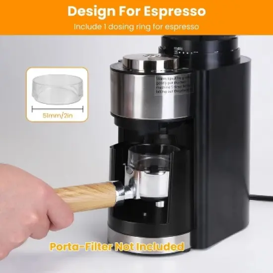 Mojgar Coffee Grinder Electric Coffee Bean Grinder with 25 Grind Settings 12 Cups Selection image {6}