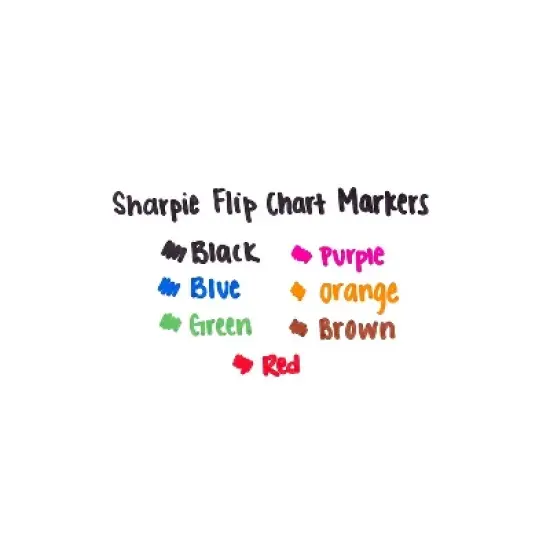Sharpie Flip Chart Marker Bullet Point 8/PK Assorted 22480PP image {4}