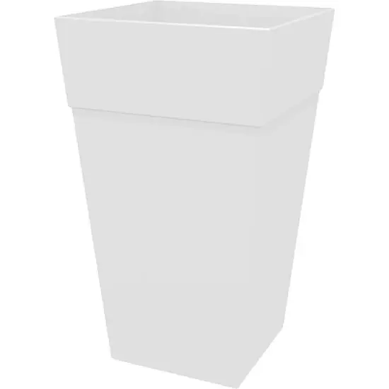Bloem Finley Tall Indoor Outdoor Plastic Square Planter, 25in image {9}