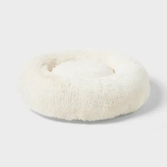 Donut Bolster Dog Bed - Boots & Barkley&trade; - Cream image {4}