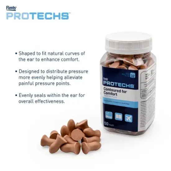 Flents PROTECHS Contoured for Comfort Ear Plugs image {12}