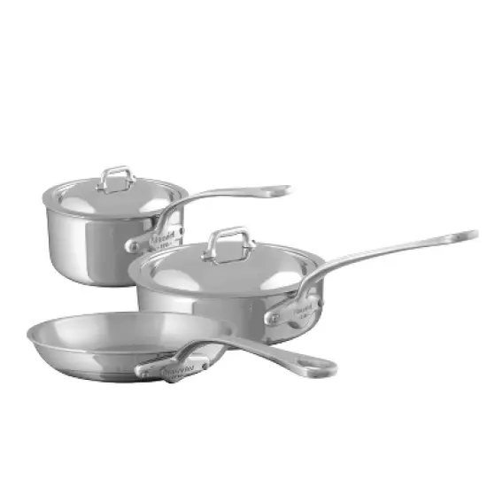 Mauviel M'Cook Stainless Steel 5 Piece Cookware Set image {4}