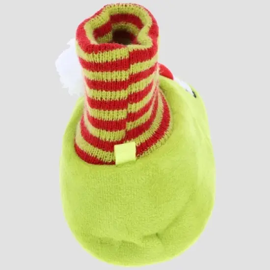 The Grinch Toddler Holiday Bootie Slippers - Green image {3}
