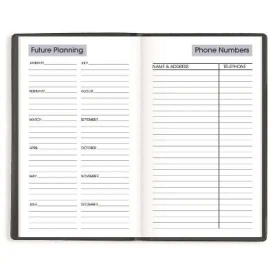 DayMinder Weekly Pocket Planner, 6 x 3.5, Black Cover, 12-Month (Jan to Dec): 2026 image {3}