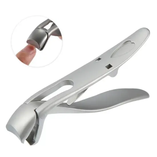 Unique Bargains Portable Stainless Steel Nail Clipper Silver Tone 1Pc image {2}