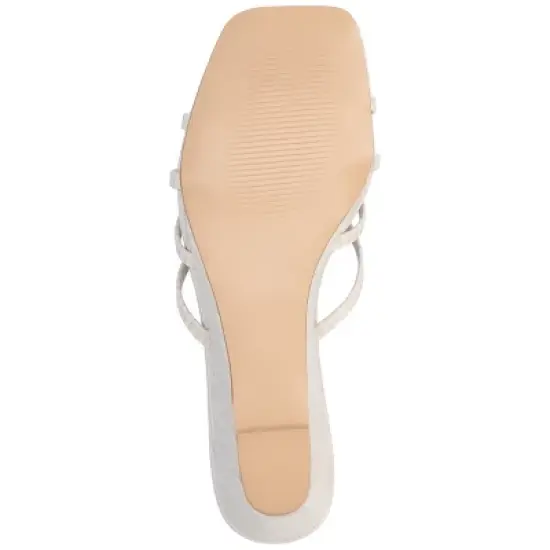 Journee Collection Womens Blayke Multi Strap Slip On Wedge Sandals image {4}