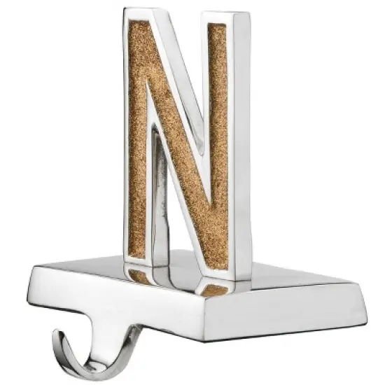 4pc 5" Gold Sparkle "NOEL" Stocking Holders - National Tree Company image {4}