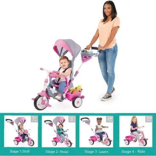 Little Tikes 4-in-1 Kids' Trike Stroller Bike - Pink image {6}