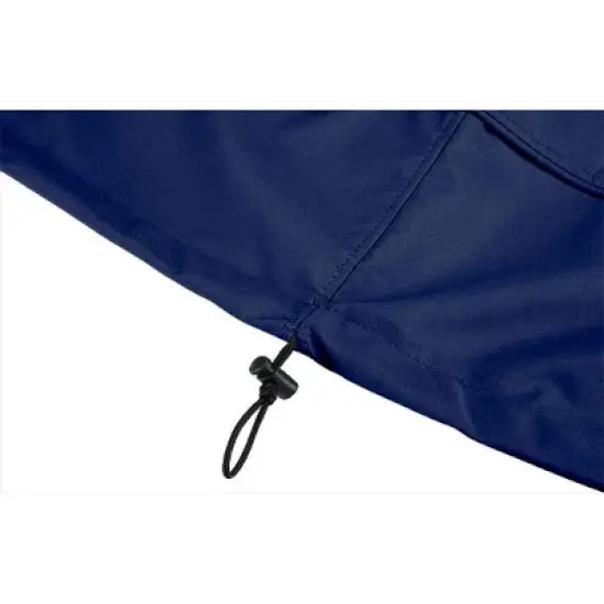 Eevelle 72" Meridian Round Table Fire Pit Cover Navy Blue image {3}