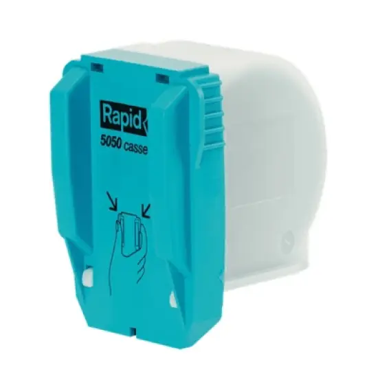 Rapid Staple Cartridge for 5050e, 5,000/Box: Steel Refill, Electric Fasteners, White, Office Supplies image {1}