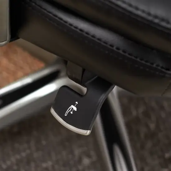 AIR Health & Wellness Managers Chair Black Leather - Serta image {12}