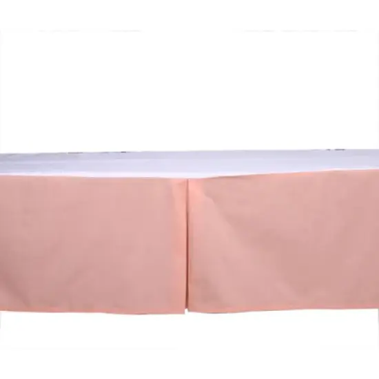  Bacati - Solid Coral Crib/Toddler Bed Skirt image {2}