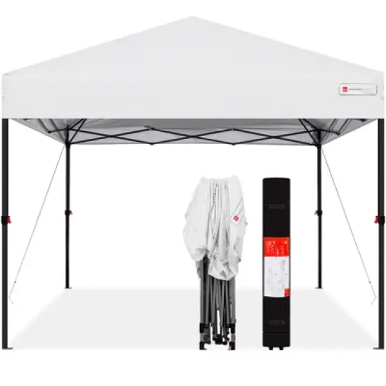 Best Choice Products 10x10ft Easy Setup Pop Up Canopy Instant Portable Tent w/ 1-Button Push, Carry Case image {9}