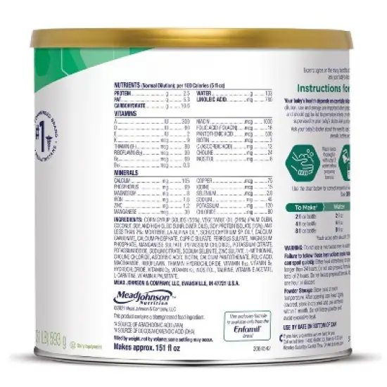 Enfamil Plant-Based Soy Powder Infant Formula - 20.9oz image {5}