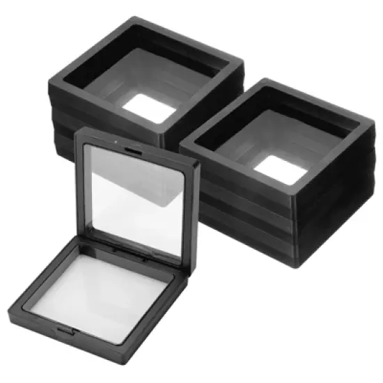 Unique Bargains PE Nail Art Jewelry Storage Packaging Display Decorative Boxes 20 Pcs 4.33" Black image {6}