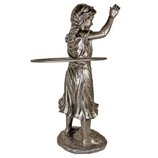 Design Toscano Harriet Hula Hooping Girl Garden Statue image {2}