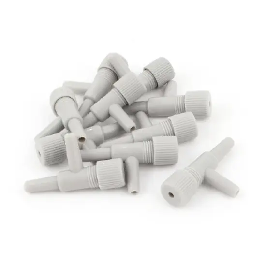 Unique Bargains Aquarium Fish Tank Plastic Air Tubing Switch Pump Flow Control Valve Gray 10 Pcs image {3}