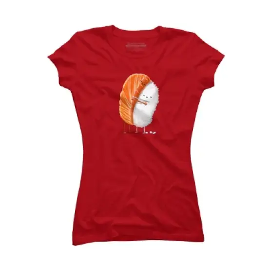 Junior's Design By Humans Sushi Hug By andremullerdko T-Shirt image {4}