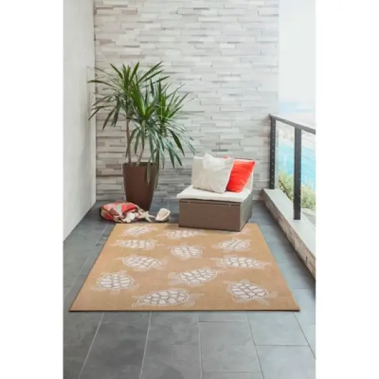 Liora Manne Carmel  Indoor/Outdoor Rug  Sand image {5}