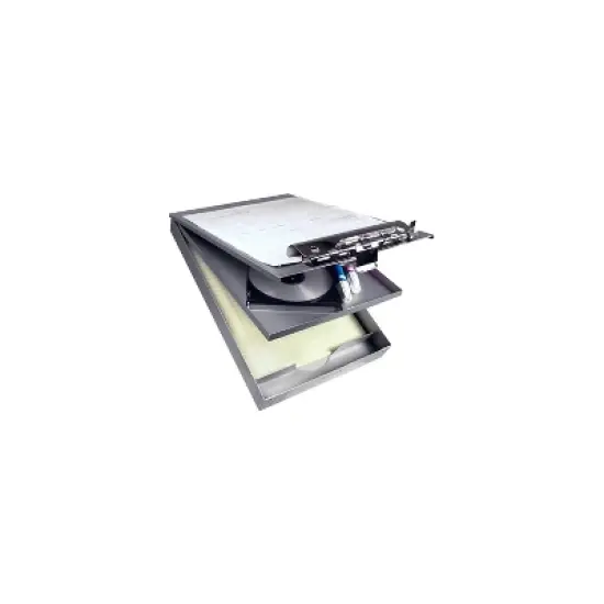 Saunders Cruiser Mate Aluminum Storage Clipboard 1 1/2" Clip Cap 8 1/2 x 12 Silver 21017 image {2}