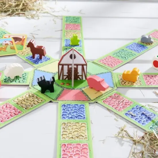 HABA Barnyard Bunch - A Cooperative Roll & Move Game for Ages 4 and Up (Made in Germany) image {3}