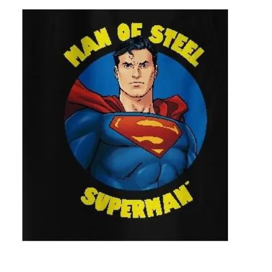 Superman Man of Steel Character Youth Black Graphic Sweatpants image {1}