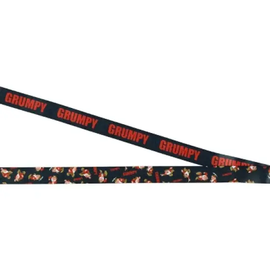 Snow White Grumpy This Is My Happy Face Lanyard with ID Badge Holder and Charm image {4}