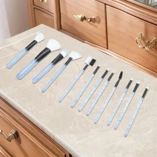 Unique Bargains Bucket Makeup Brush Set 12 Pcs image {4}