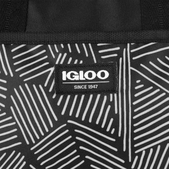 Igloo Print Essentials Leftover Lunch Bag  with Pack Ins - Black image {14}
