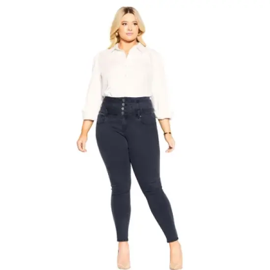 Women's Plus Size Harley Simply Jean - midnight | CITY CHIC image {5}