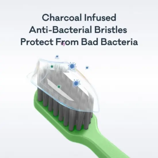 Grin 100% Recycled Toothbrush for Sensitive Teeth and Gums - Soft - Fuschia image {4}