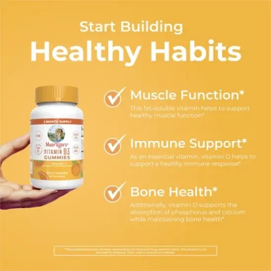 MaryRuth's Vitamin D3 Gummies, Orange, 60 ct image {4}