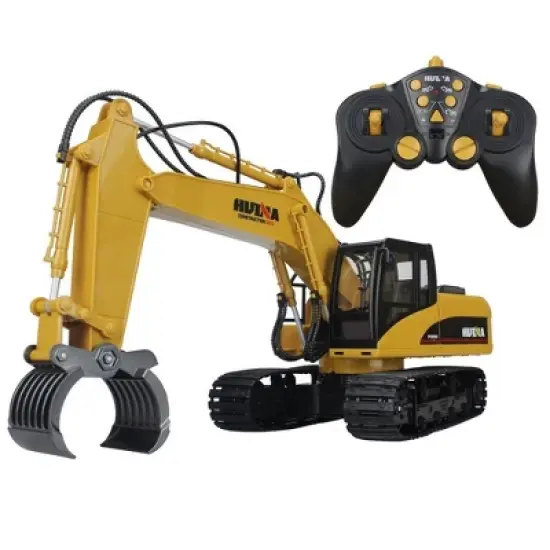 Super Powerful  DIE-CAST Remote Control Excavator timber Grabber 1570 image {1}