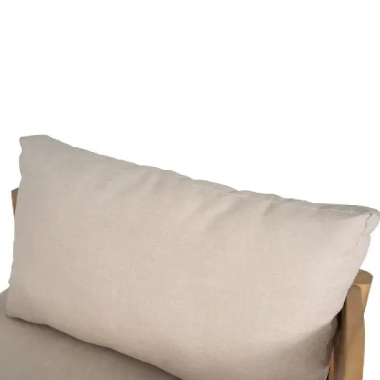 Christopher Knight Home Fritz Outdoor Rustic Upholstered Club Chair with Slat Paneling image {6}