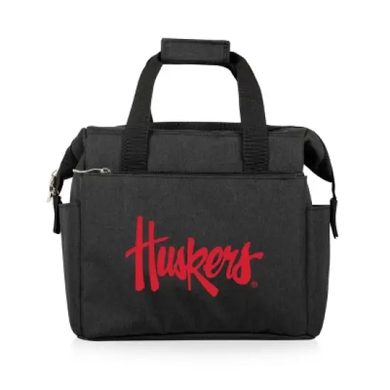NCAA Nebraska Cornhuskers On The Go Lunch Cooler - Black image {1}