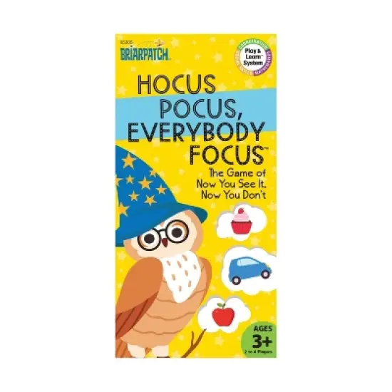 Briarpatch Hocus Pocus Everybody Focus Board Game: Educational Card Game with Spinner for 2-4 Players image {2}