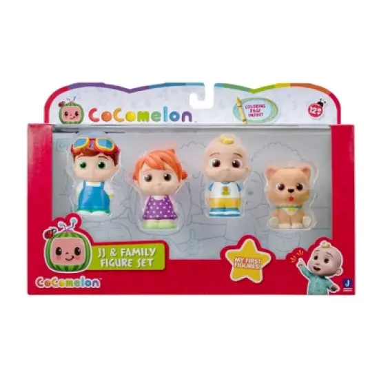 CoComelon JJ & Family Figure Set - 4pk image {1}
