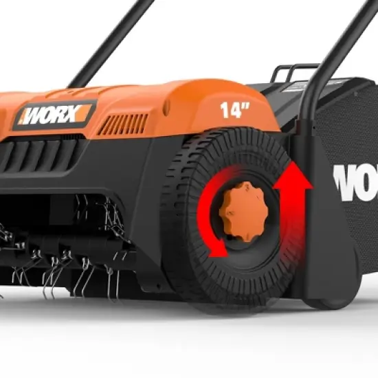 Worx WG850 12 Amp 14" Corded Electric Dethatcher image {4}