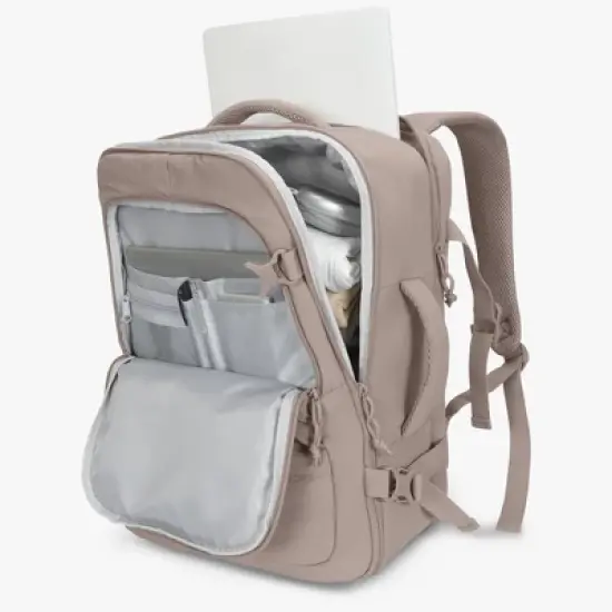 Hynes Eagle 30L Lightweight Puffy Backpack &ndash; Stylish Carry-On Travel Bag with Laptop Sleeve image {5}