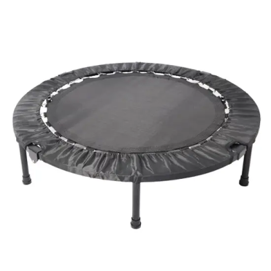 NAYSAYE Trampoline with Safety Enclosure for Backyard Fitness and Fun for Outdoor Activities, Black, 39.37"*39.37"*8.26" image {5}