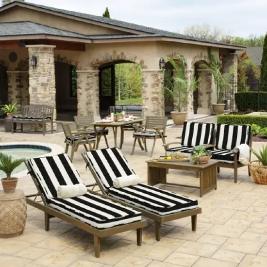 ProFoam Outdoor Rounded Back Seat Cushion - Arden Selections image {8}