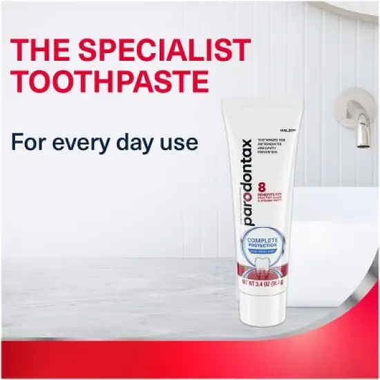 Parodontax Fluoride Anticavity & Antigingivitis Complete Protection Fresh Toothpaste - Mint -  3.4oz/3pk image {9}