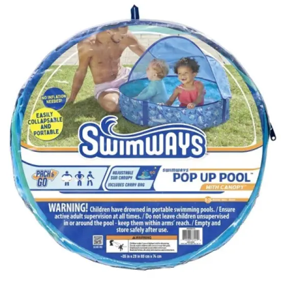 Swimways Elite Pop Up Pool: Baby Water Float for 9 Months+ image {1}