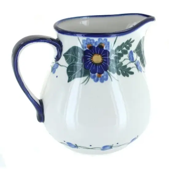 Blue Rose Polish Pottery 7C WR Unikat Pitcher image {1}