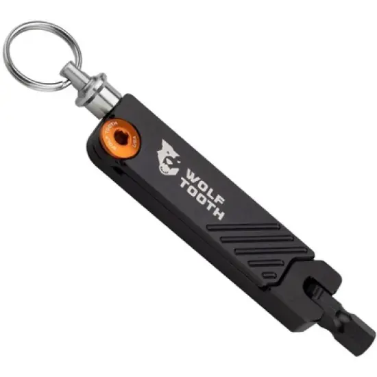 Wolf Tooth 6-Bit Hex Wrench Multi-Tool with Keyring - Orange image {2}