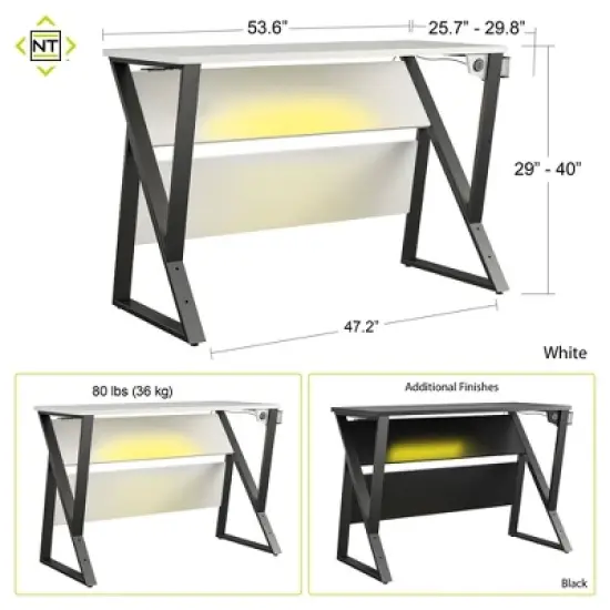 Genesis Adjustable Gaming Desk - NTENSE image {10}