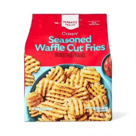Frozen Crispy Seasoned Waffle-Cut French Fries - 24oz - Market Pantry&trade; image {3}