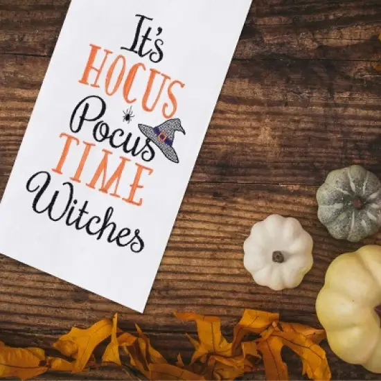 C&F Home Hocus Pocus Time Cotton Embroidered Flour Sack Halloween Kitchen Towel image {4}